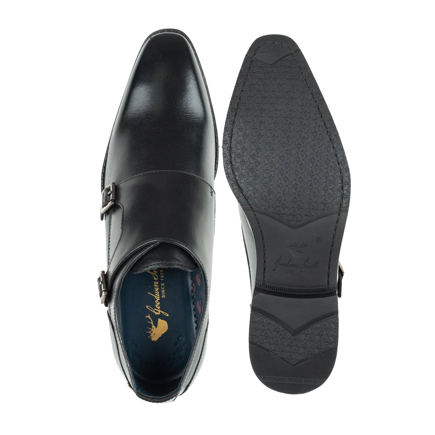 MENS KNIGHTSBRIDGE LE BLACK MONK STRAP