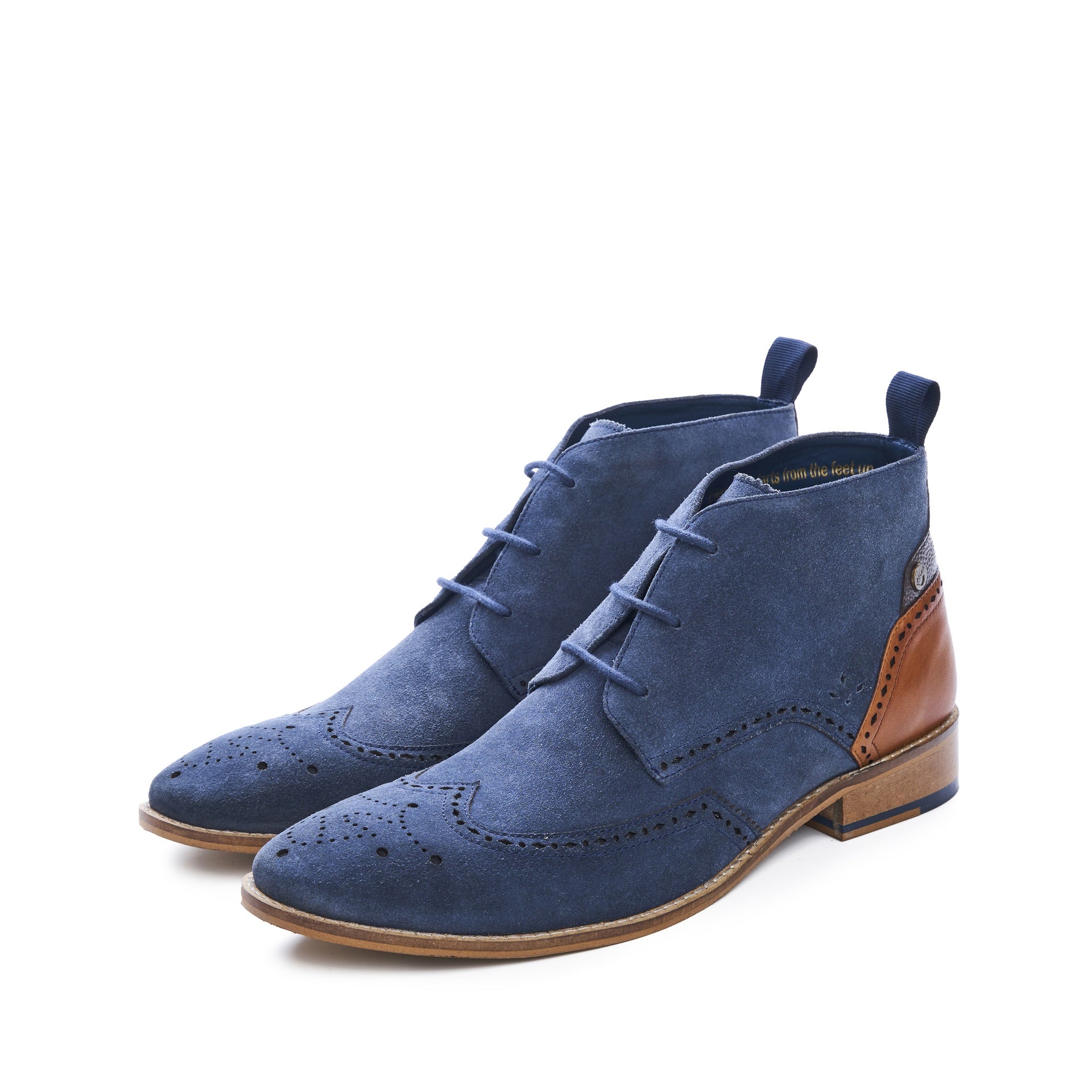 blue suede dress boots ALED NAVY SUEDE CHUKKA BOOT – Goodwin Smith Outlet