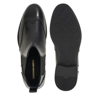ALEXANDER BLACK LEATHER CHELSEA BOOT